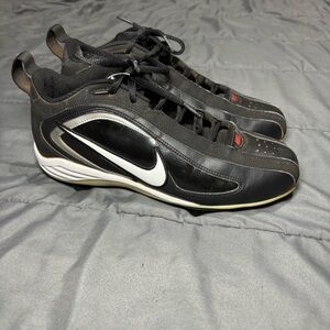 Nike AIR‎ STRODE 5-TOOL METAL Baseball Cleats (Black/White) US 7.5